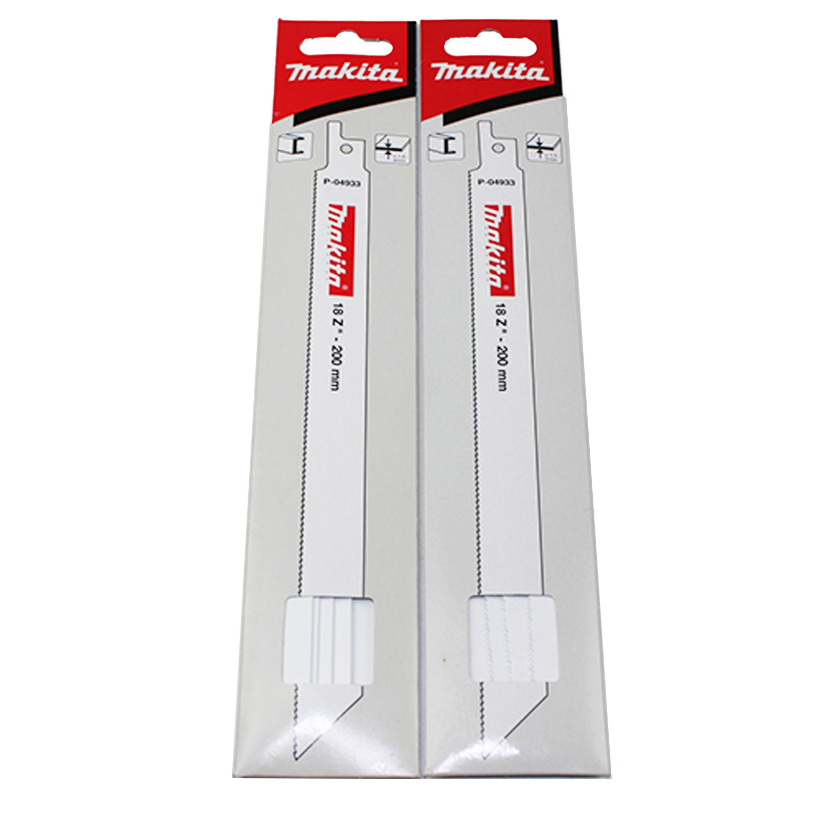 2 Stück Makita BIM Reciprosägeblatt-Set 200mm - P-04949 - VPE 5 Stück