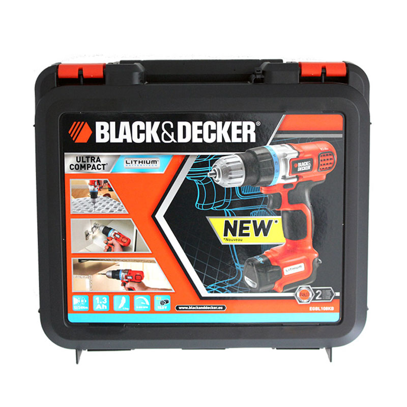 Black & Decker 10,8 V Li-Ion Akku Bohrschrauber EGBL108KB + 2. Akkus