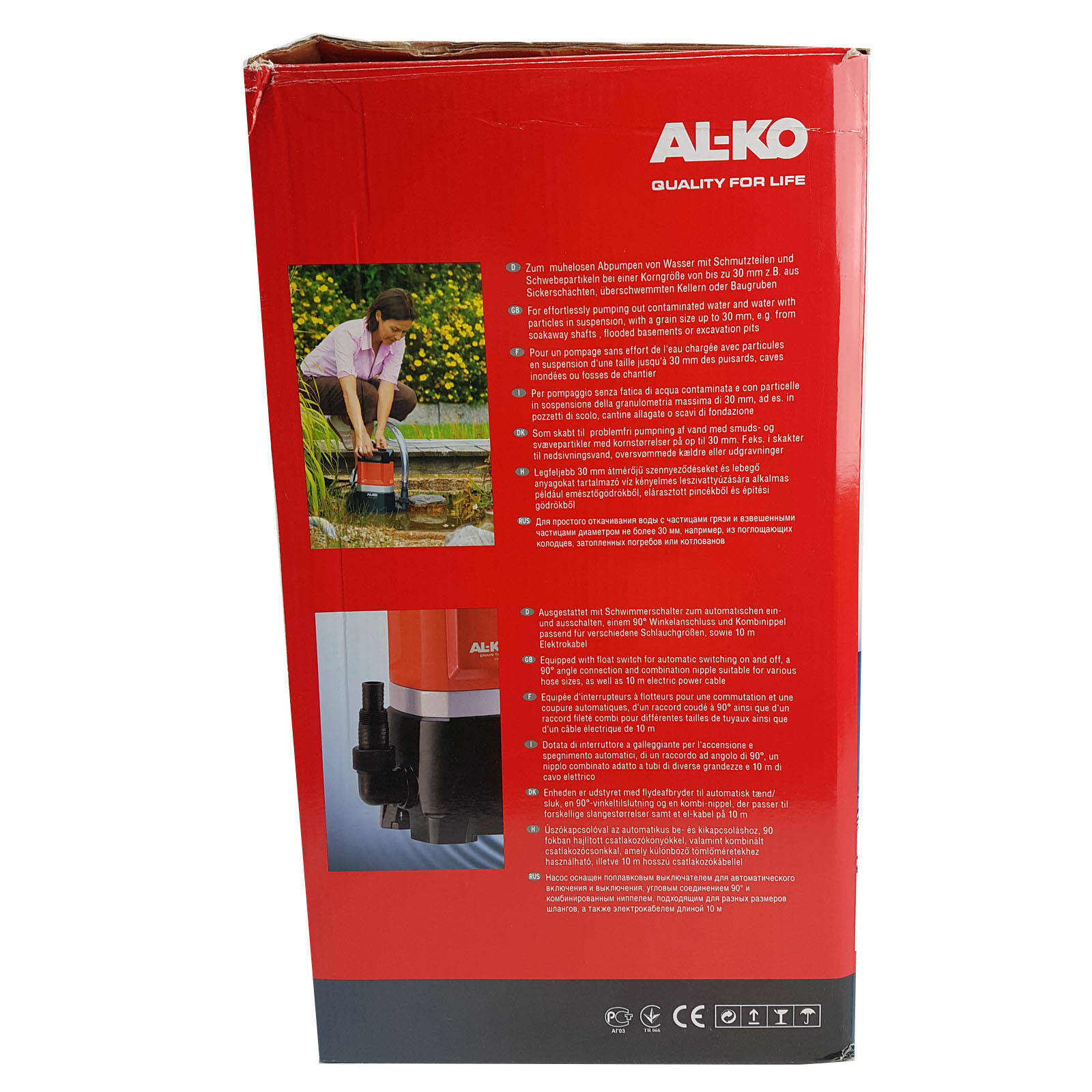 AL-KO Schmutzwassertauchpumpe Drain 10000 Comfort -650 Watt - 112825 -