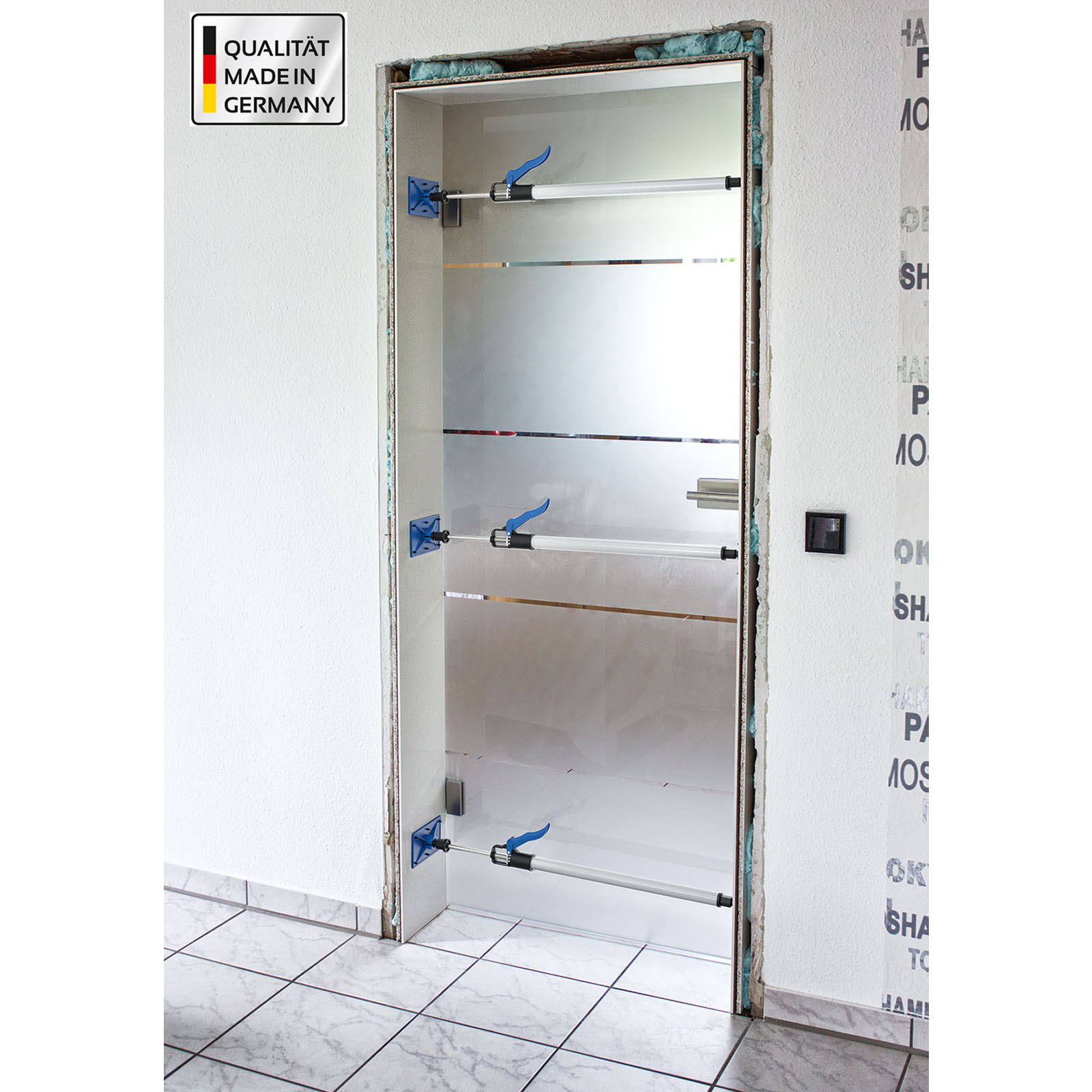 3 Stück PROFISPANN® Schnell Türspanner 66-99cm - Tragkraft 40kg - MS-ST2000